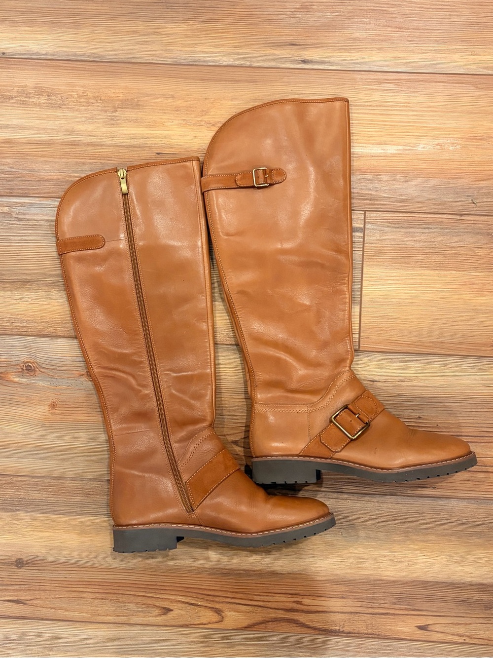 Franco Sarto Tall Riding Boots in Tan size 7.5